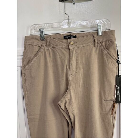 Tan Utility Capri Pants Size 8 NWT - Picture 3 of 8